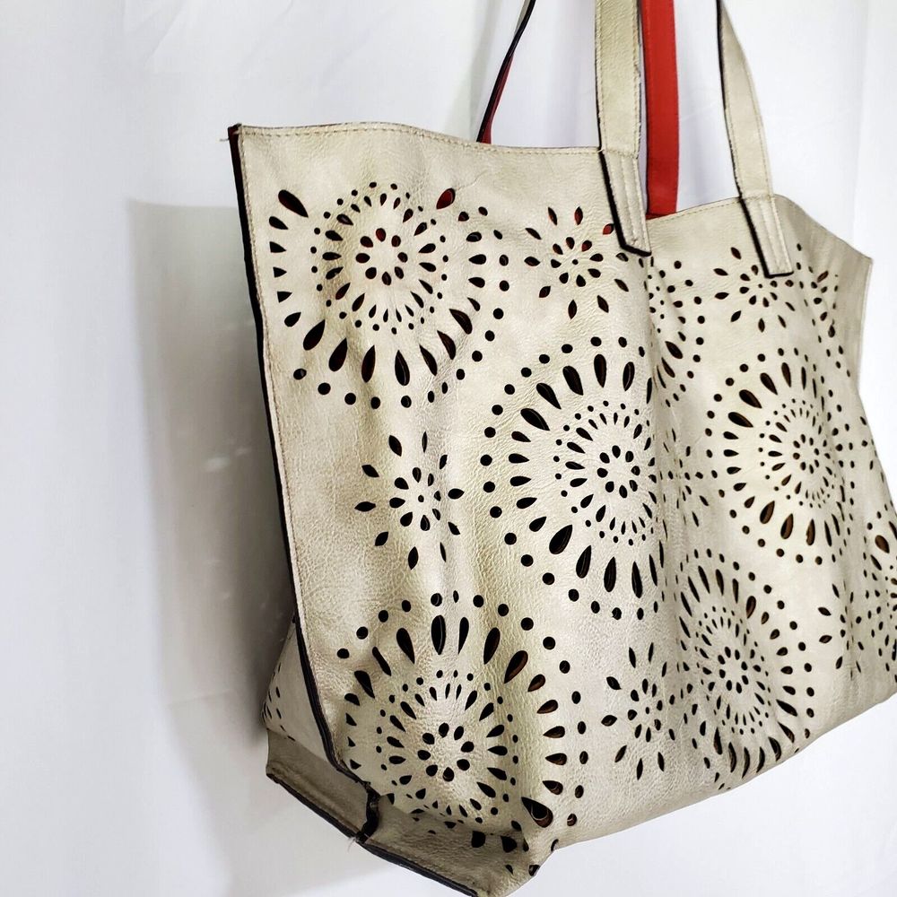 Echo Design Orange Or Silver Reversible Beach Bag… - image 6